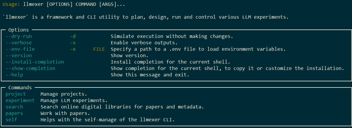 help CLI