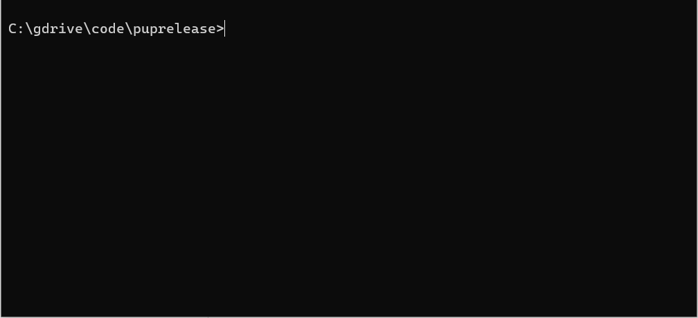 Screencast of pup making a new release