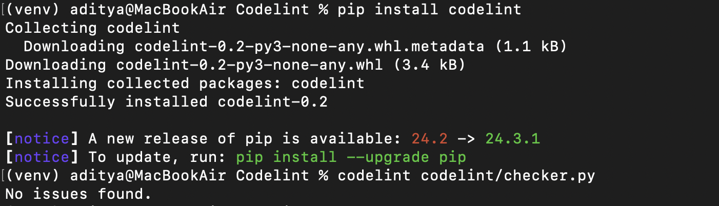 Usage Example Screenshot