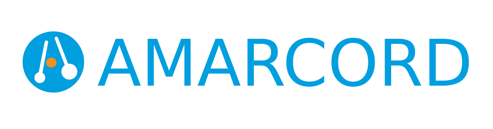 AMARCORD Logo with Title Text