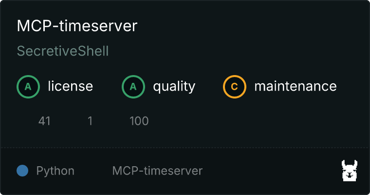 MCP-timeserver MCP server