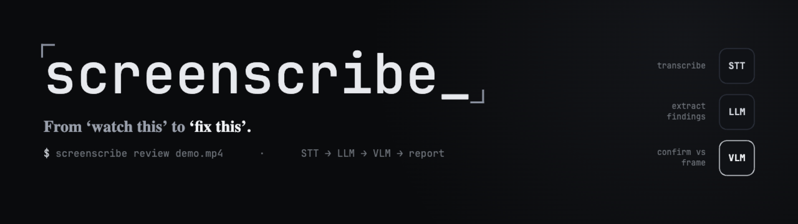 screenscribe — from ‘watch this’ to ‘fix this’