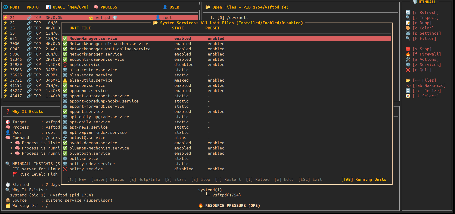 heimdall all unit files