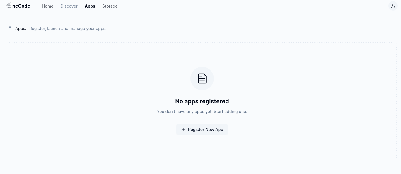 OneCode Register App Step 1