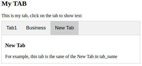 My TAB Example
