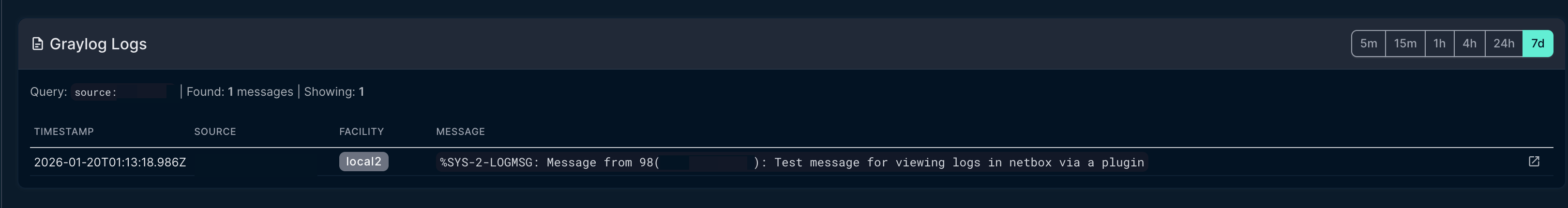 Logs Tab