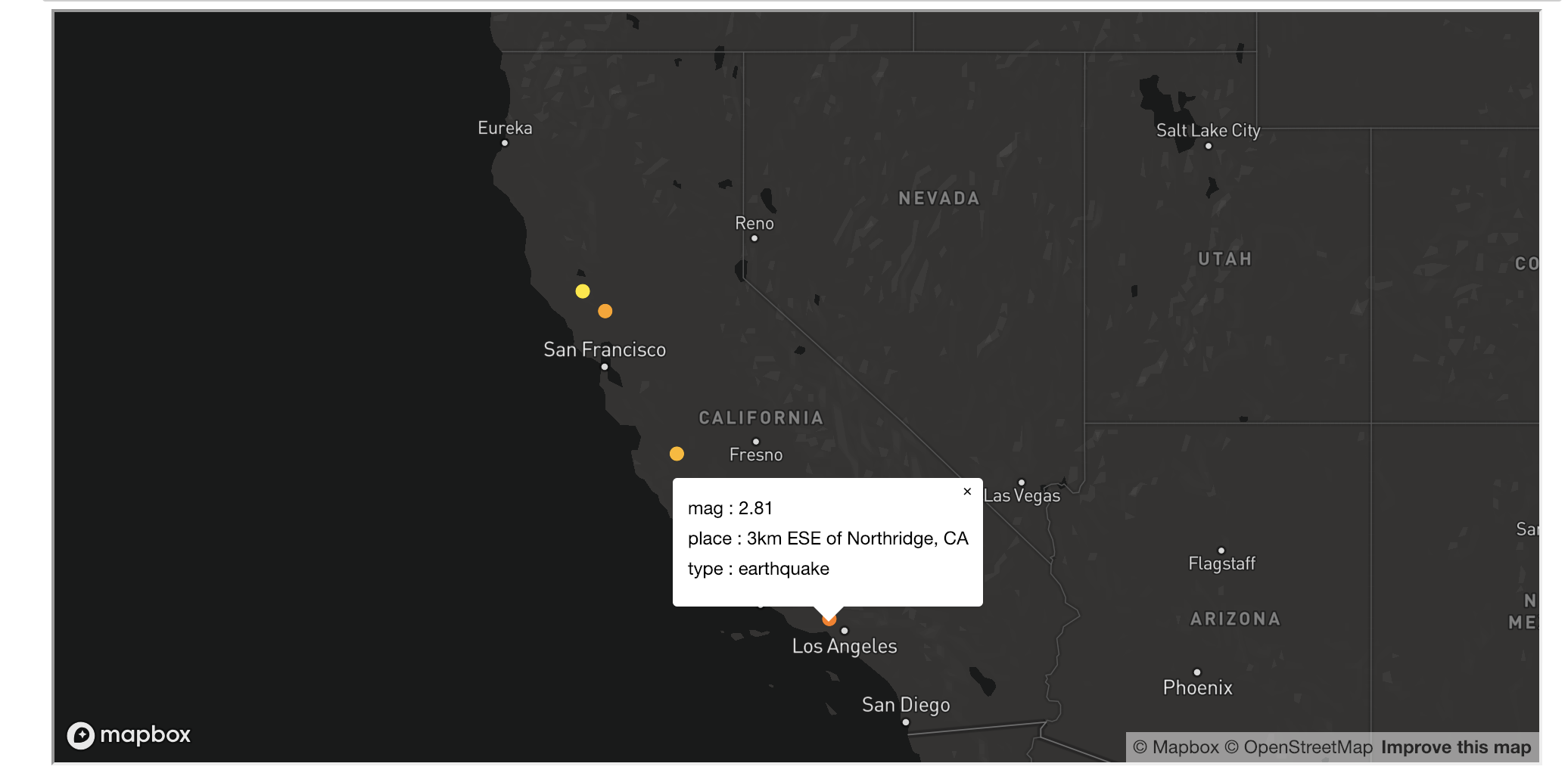 map with data driven color