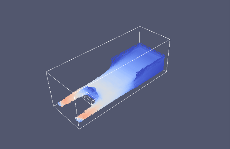 Three-dimensional dam-break example