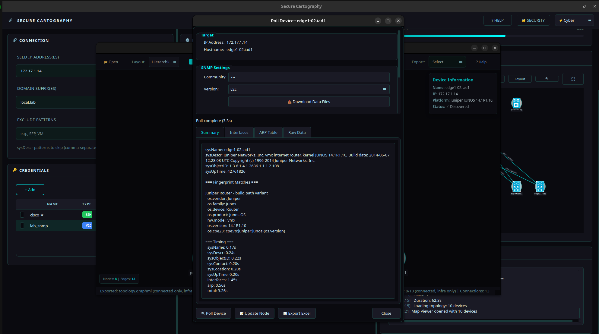 Device Poll - Interface Table