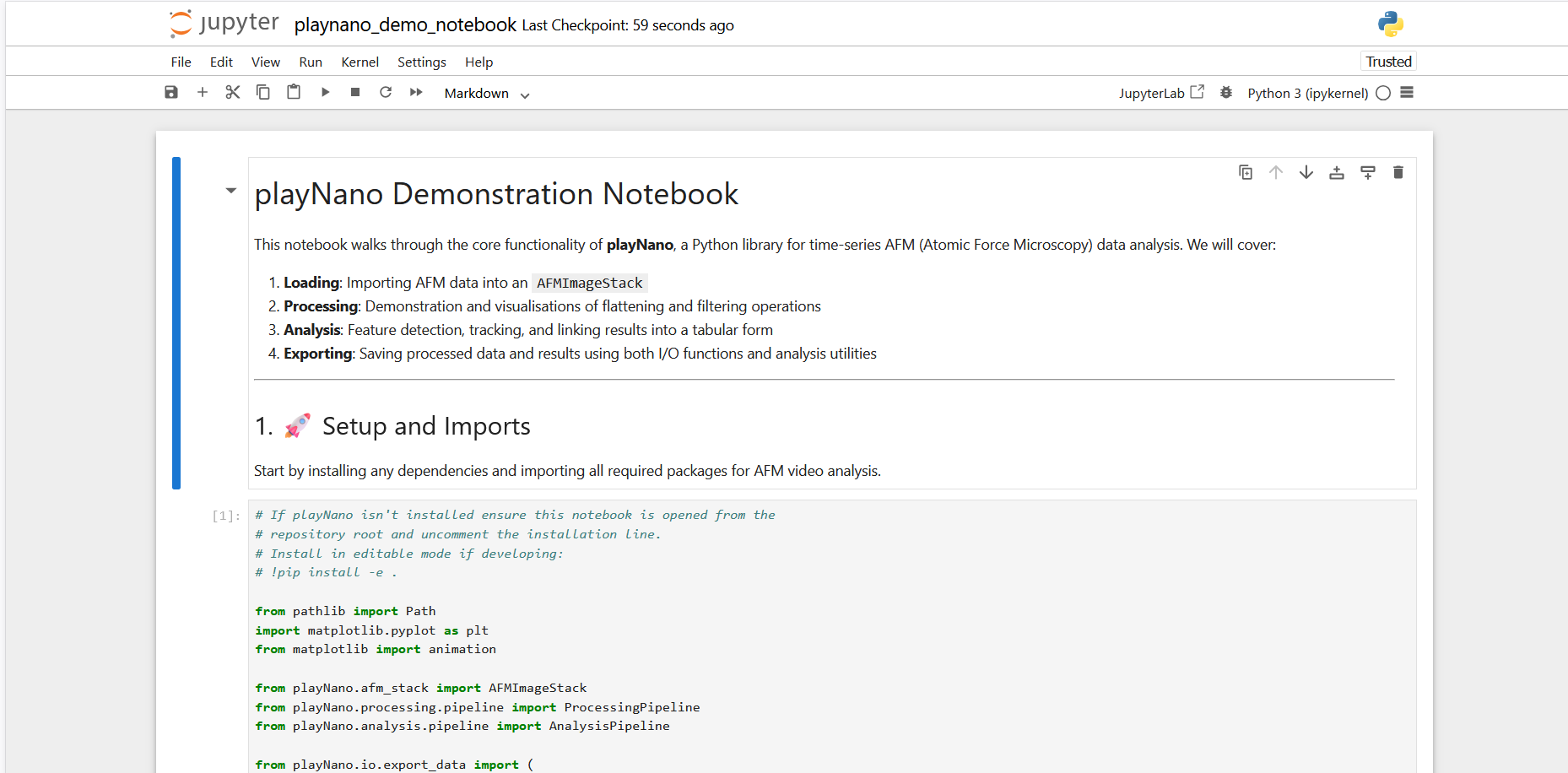 playNano demonstration notebook