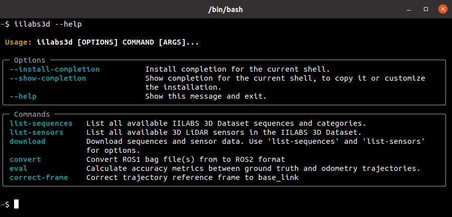 iilabs3d_help_cli