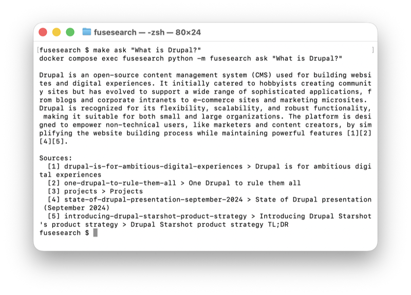 Terminal ask demo