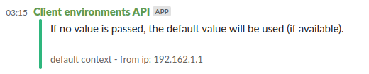 default values