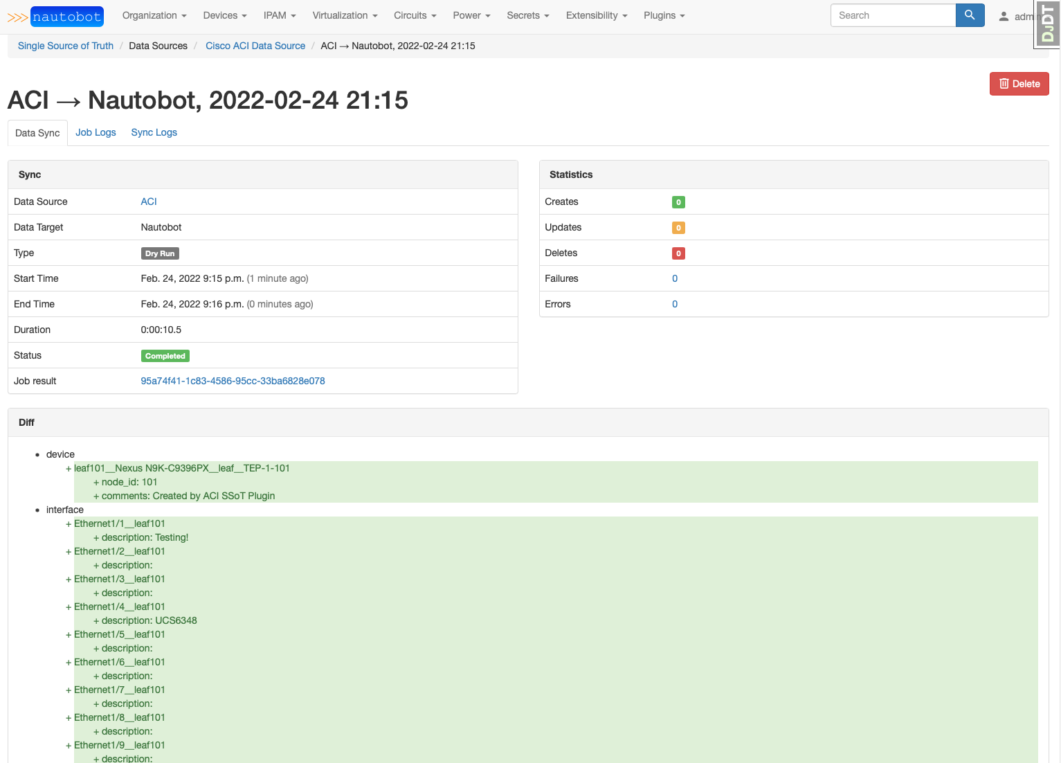 ACI Synchronization Details