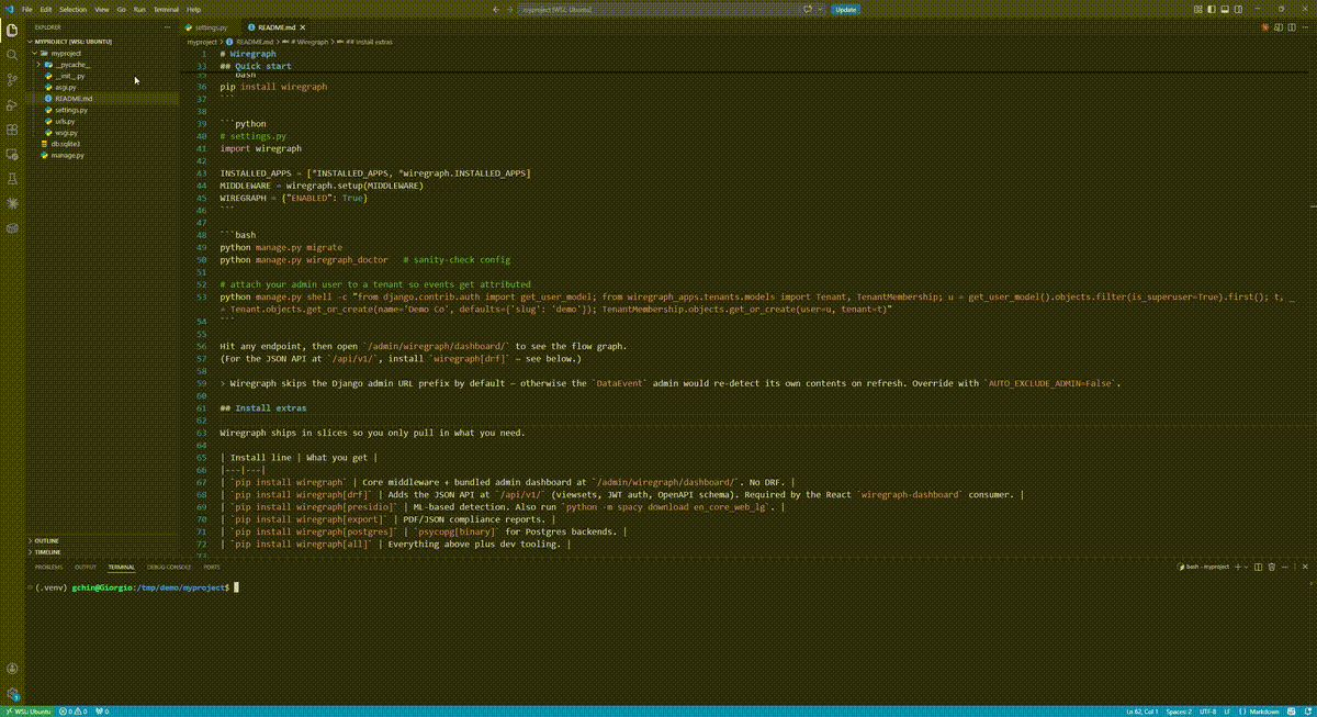 Migrate and create tenant
