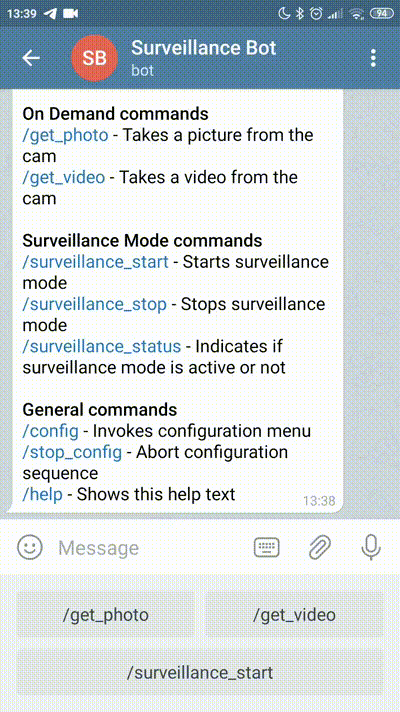 Surveillance sequence