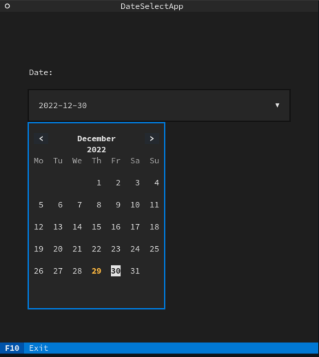 DateSelect with DatePicker