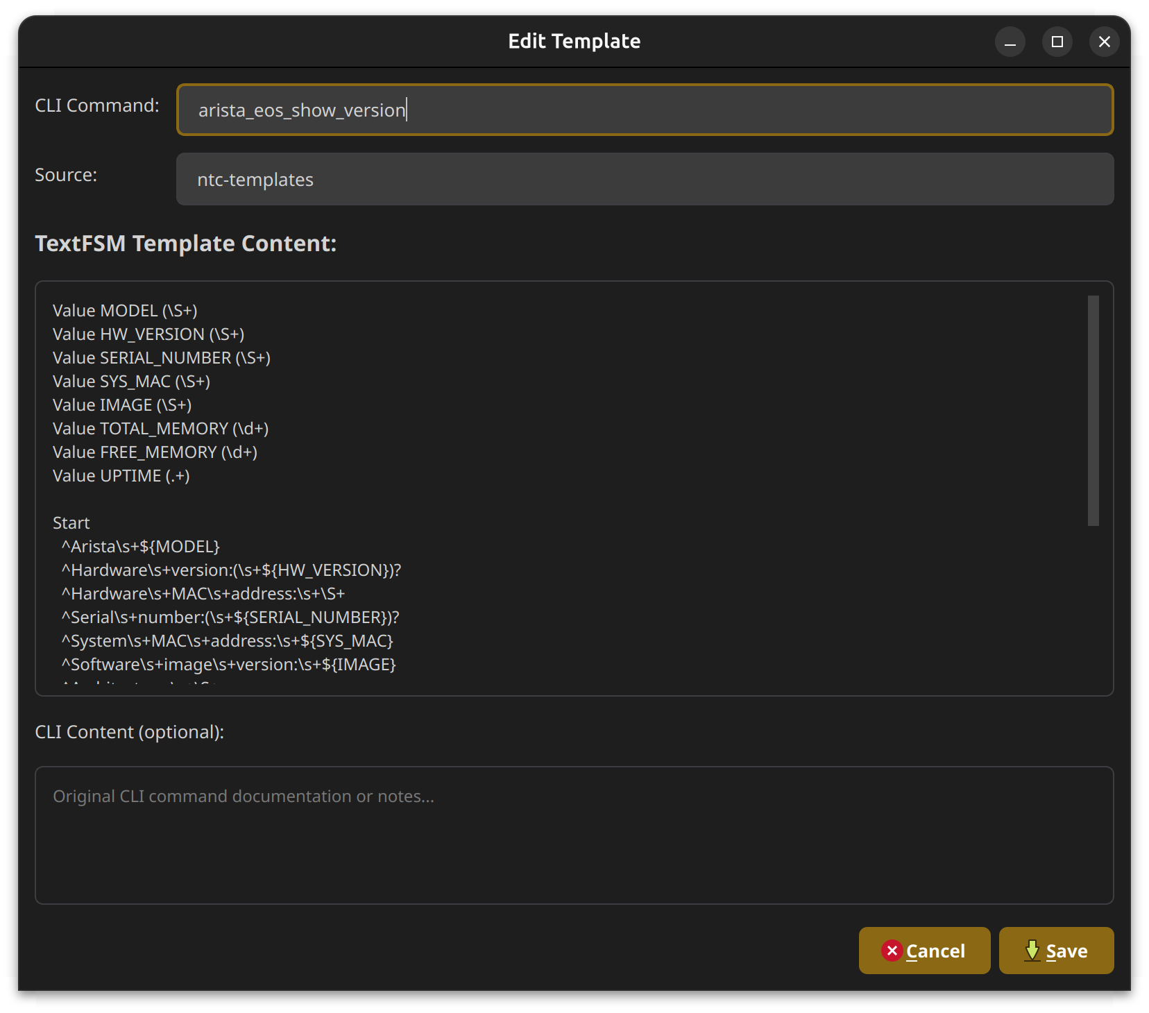 Template Manager