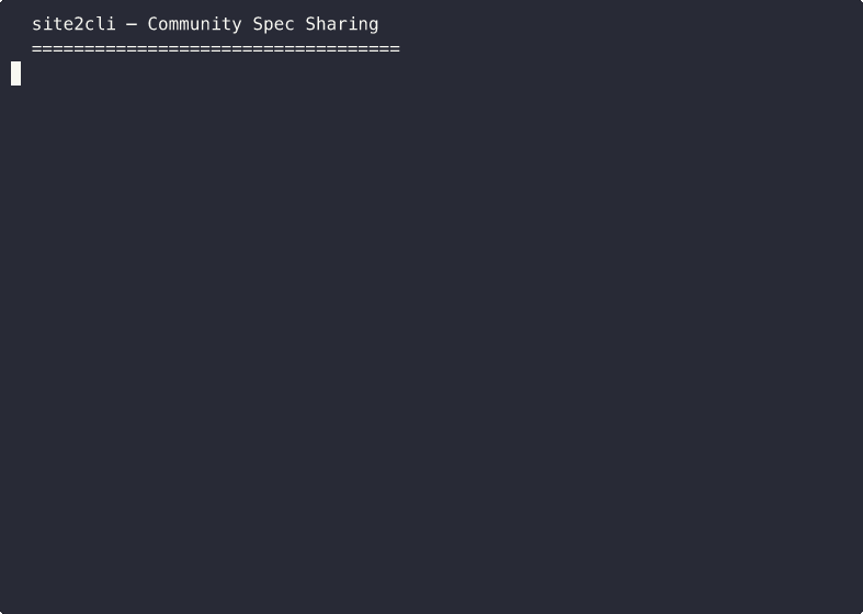 Community export/import demo