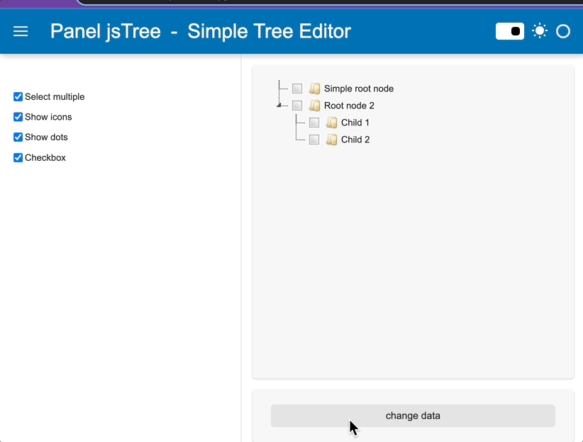 Simple Tree App Example
