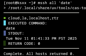 CLI output date