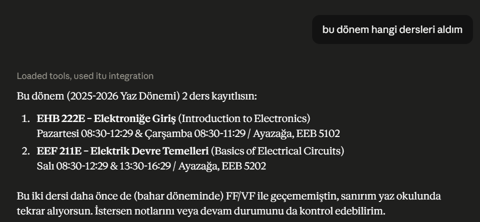 Bu dönem hangi dersleri aldım