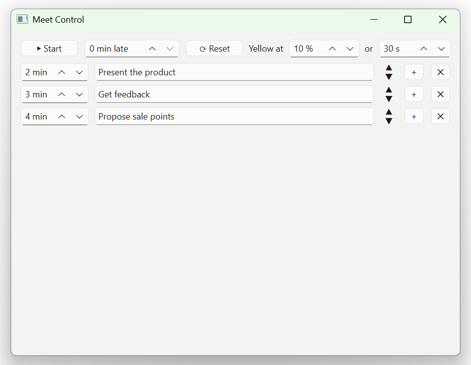 Setup window