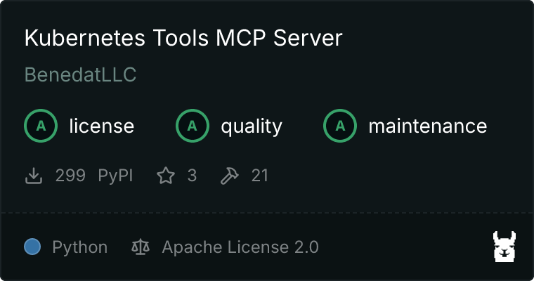 Kubernetes Tools Server MCP server