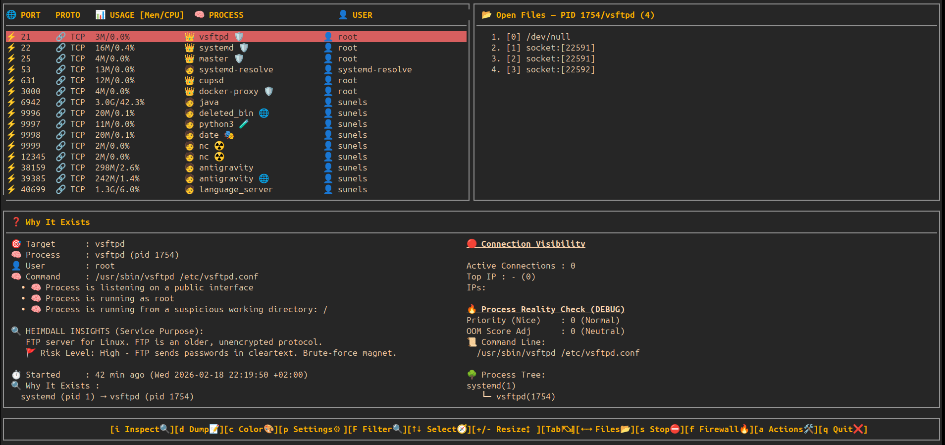 heimdall sentinel analysis