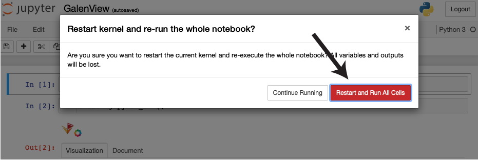 Run Notebook Button