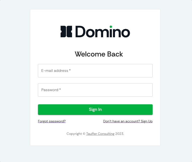 signup and login