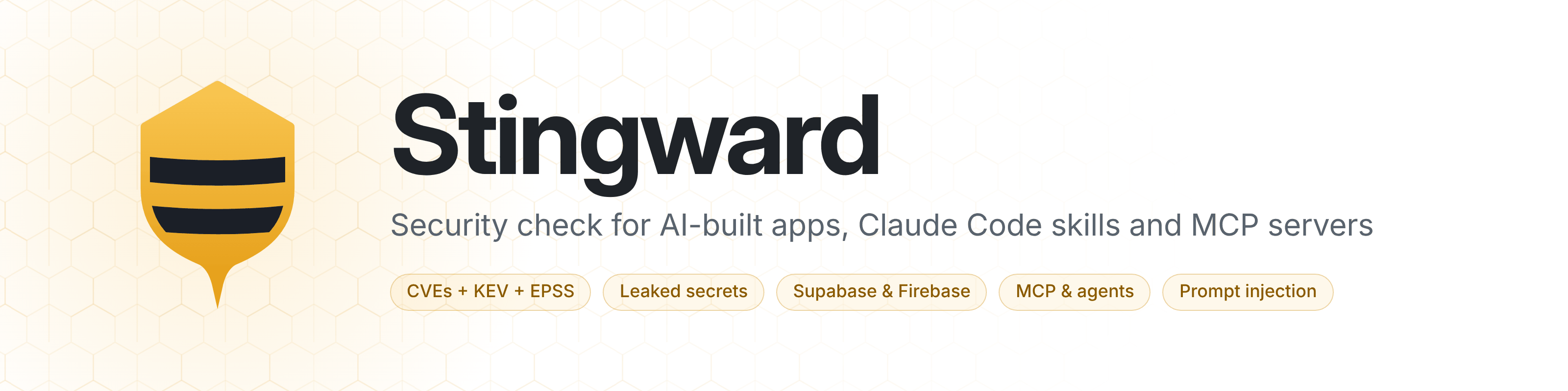 Stingward: security check for AI-built apps, Claude Code skills and MCP servers