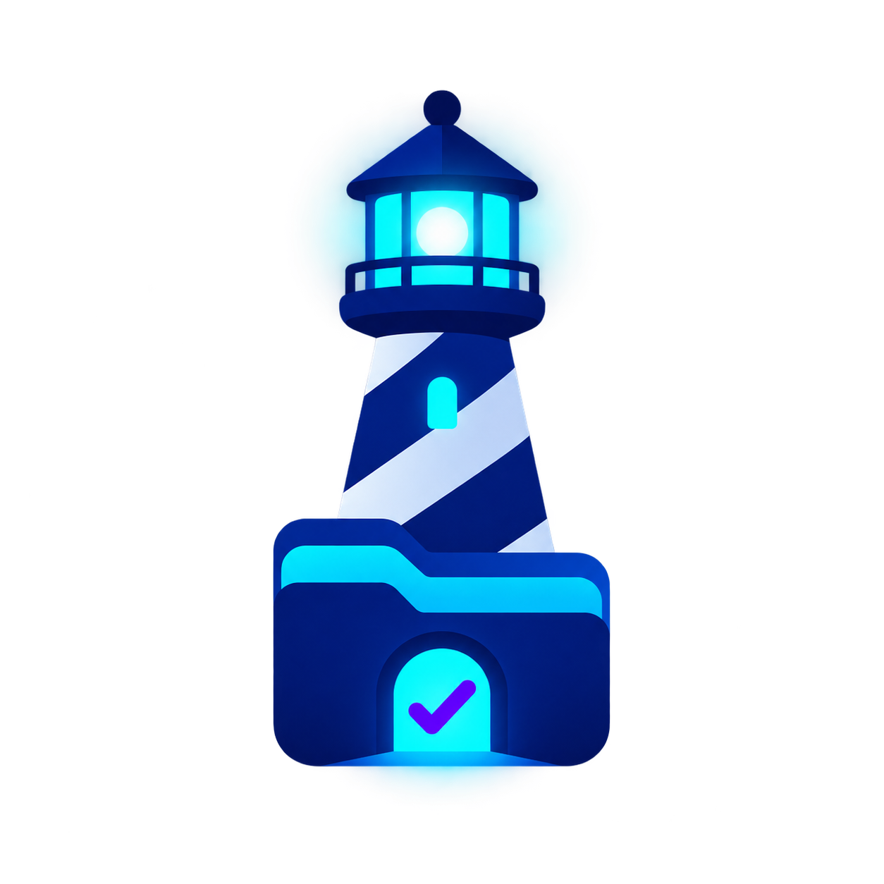 WatchDock lighthouse and folder icon