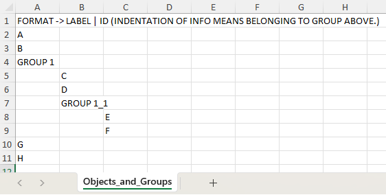 Excel Object Entry
