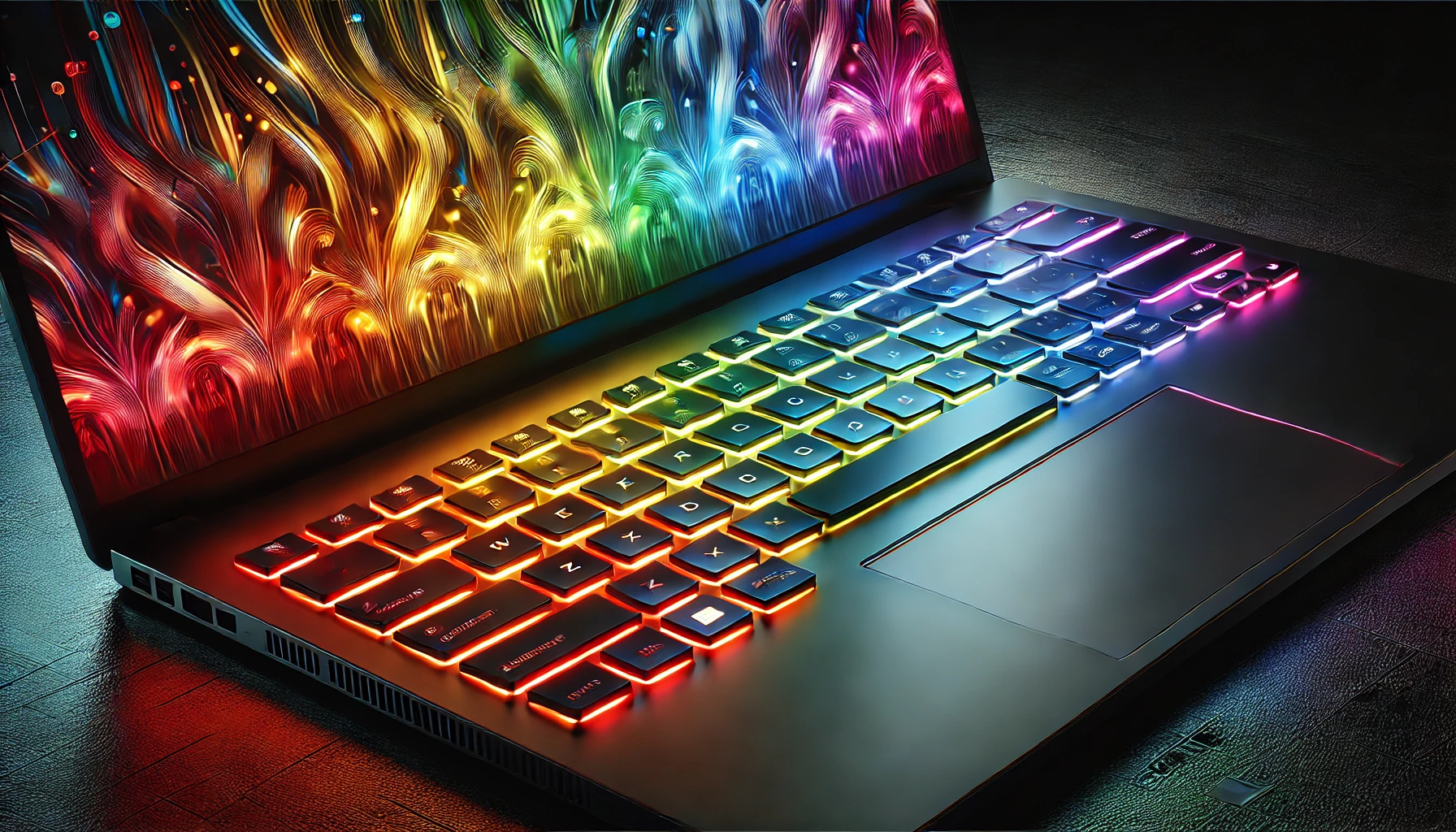 DALL-E Generated Glowing RGB keyboard