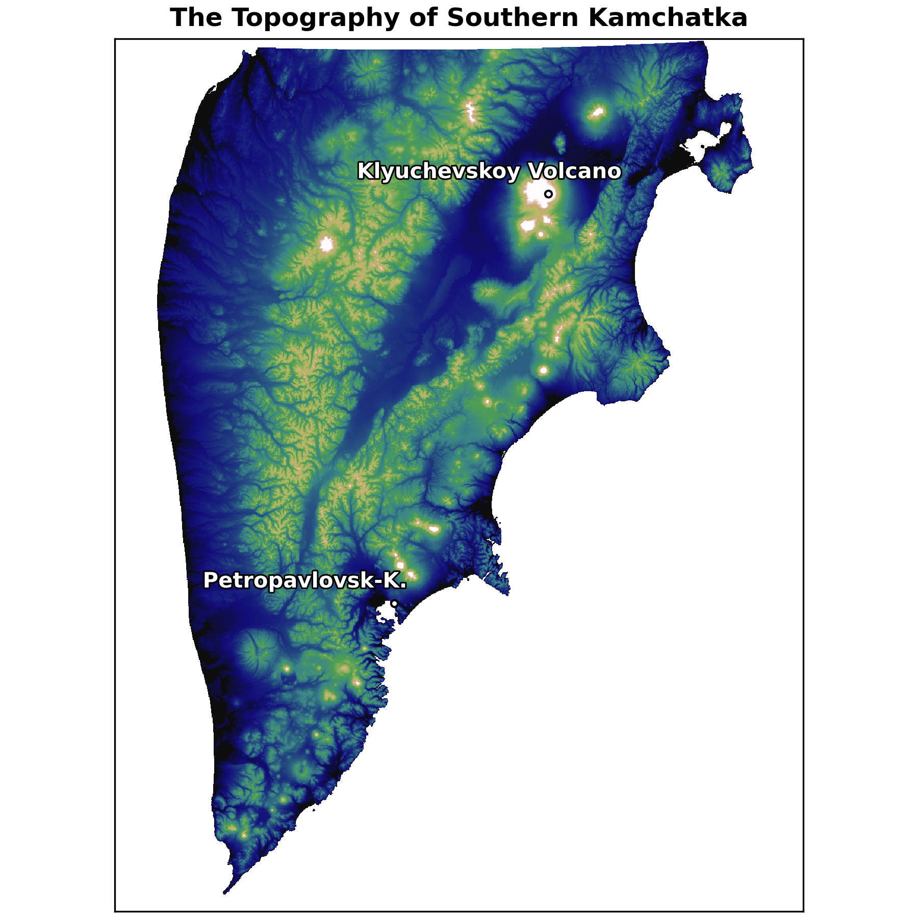 Kamchatka Topo