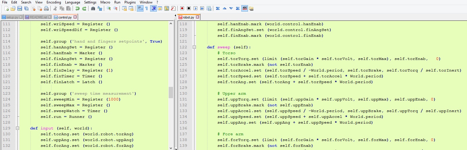 A sample SimPyLC program