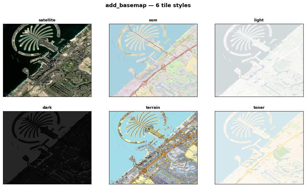 XYZ tile basemaps