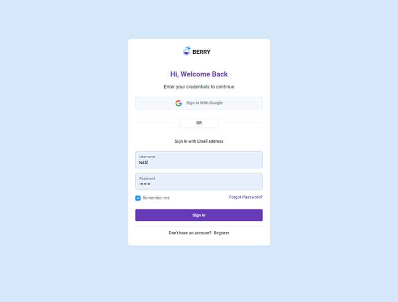 Berry Bootstrap 5 - Sign IN, Open-source Starter by AppSeed.