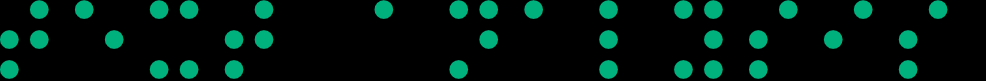 Braille fonts