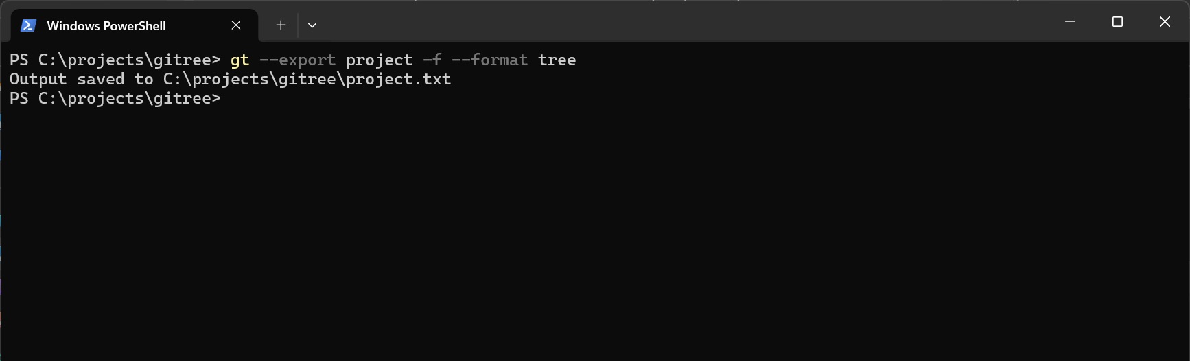 gitree demo