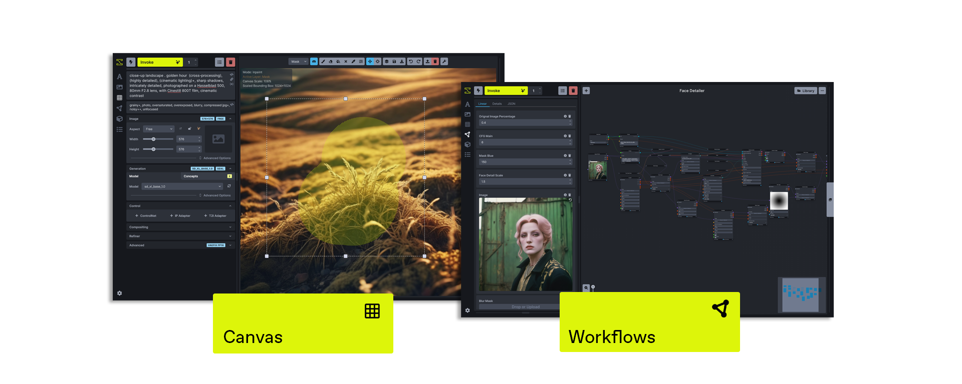 Highlighted Features - Canvas and Workflows