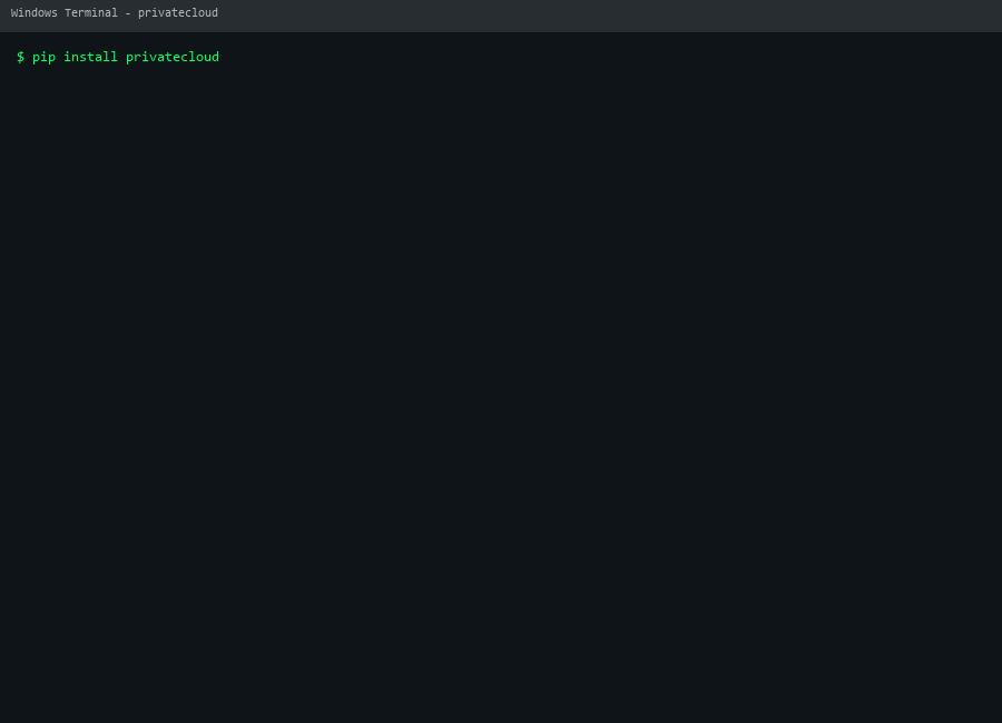 PrivateCloud Demo