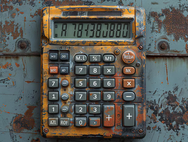 old-rusty-calculator-with-yellow-black-design-rests-blue-metal-background-calculator-has-digital-display-with-numbers-quot78138780quot-displayed-indicating-calculation_783884-495565