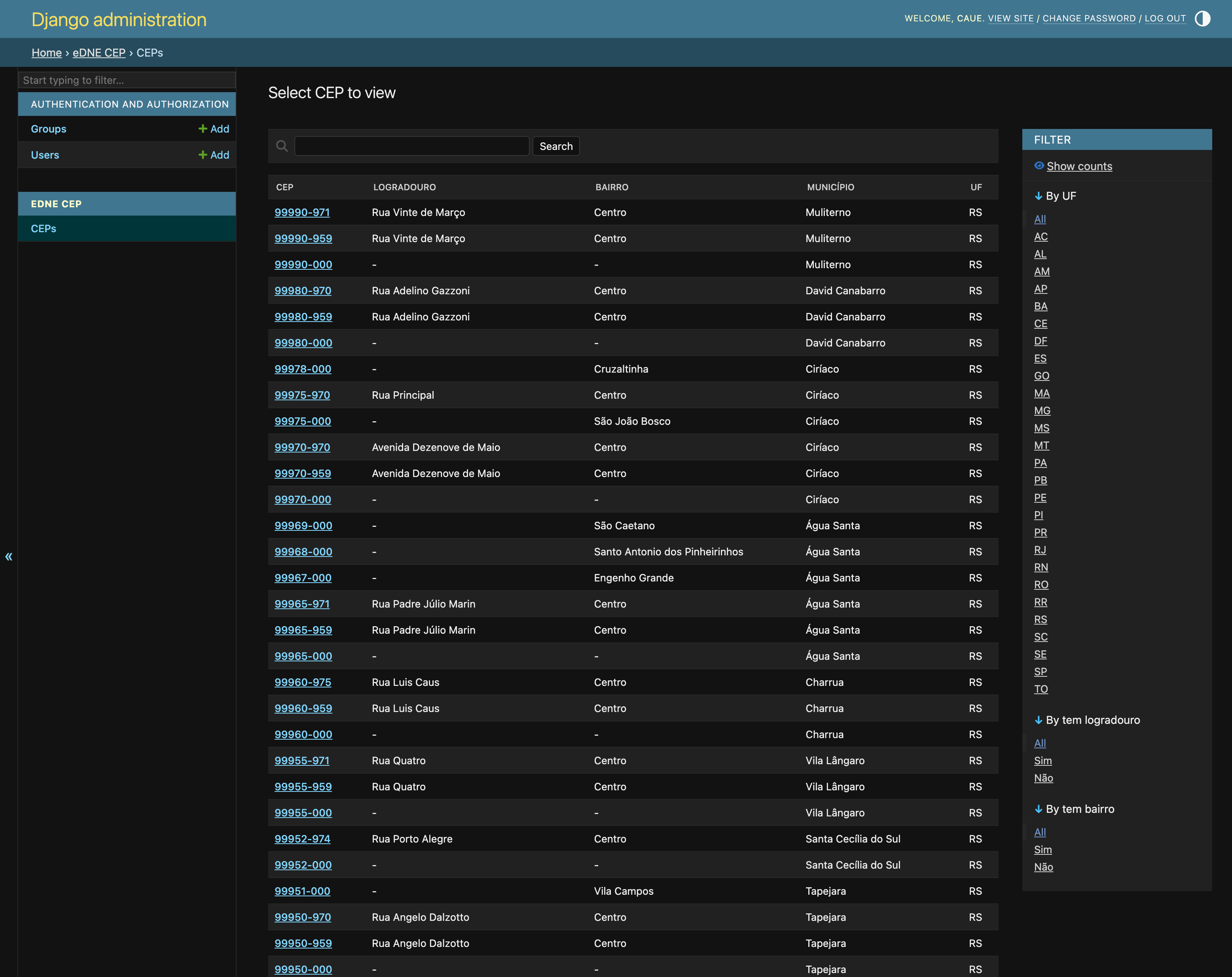 Admin Integration