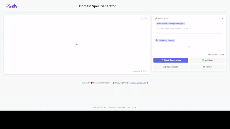 AI‑Based Domain Generation UI