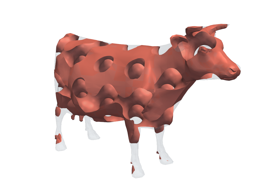 cow with gyroid infill