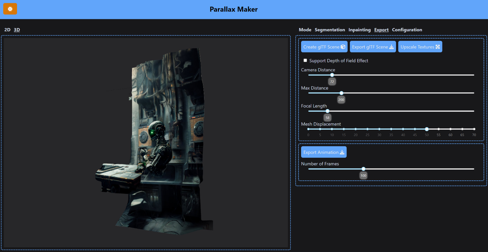 Web UI 3D Example