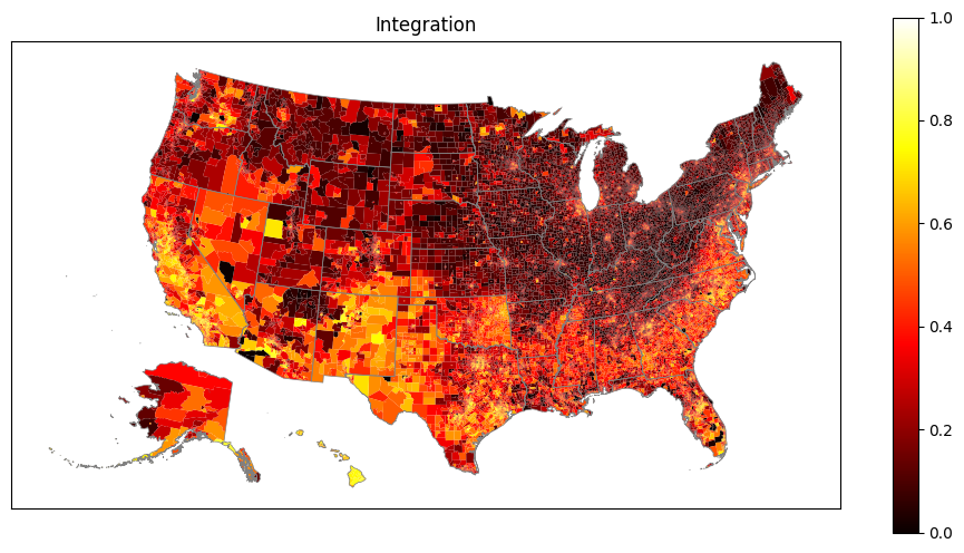 U.S. Map of Integration