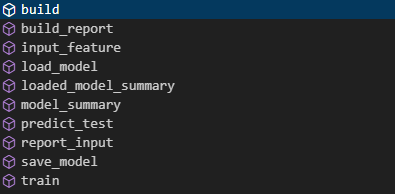 Screenshot of build-in functions of the bireysel_algo.